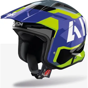 Helma na motorku Přilba trr 2 jupiter, airoh (modrá/žlutá lesklá, vel. s) 2025