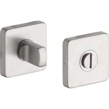 Dveřní kování Rostex Štíty čtvercové WC nerez mat DESIGN - Nerez mat, 38-45