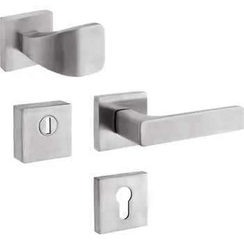 Dveřní kování Bezpečnostní kování - RN1/H SAVONA klika pravá - Nerez mat, 40-50