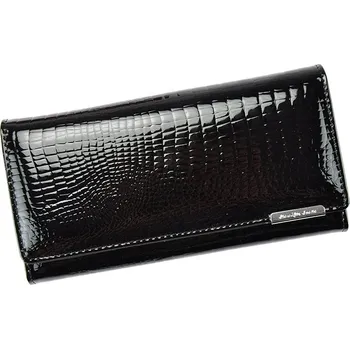 Peněženka Kožená lesklá peněženka Jennifer Jones 5289-2 černá