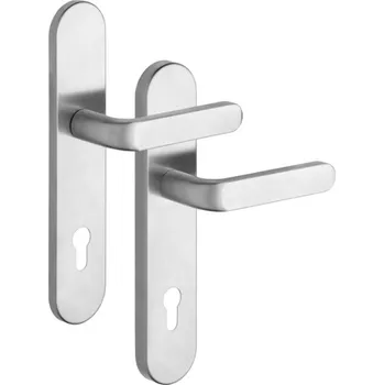 Dveřní kování Rostex RX807-50 SOLID, Rozteč 90/72, Klika SOLID, Nerez mat