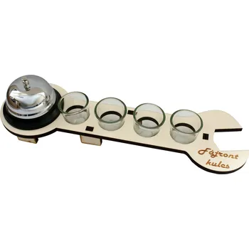 Žertovný předmět Fajrontový klíč s pohárky a zvonkem HU