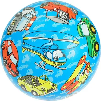 Dětský míč MikroTrading Míč 23cm dopravní prostředky 10m+ v síťce