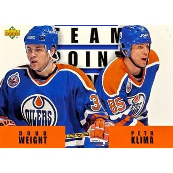 Karetní hra insert karta WEIGHT/KLÍMA 93-94 UD Team Point Leaders číslo 291