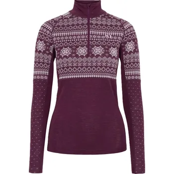 Dámské tričko Dámské funkční triko Kari Traa Vilma Half Zip Wine 623616 25/26 L