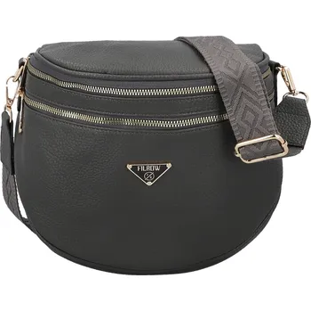 Ledvinka Trendy dámská koženková ledvinko-kabelka Senta, tmavě šedá