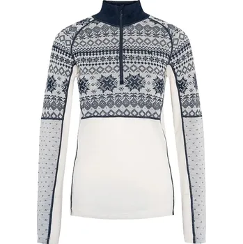 Dámská móda Dámské funkční triko Kari Traa Vilma Half Zip Off White 623616 25/26