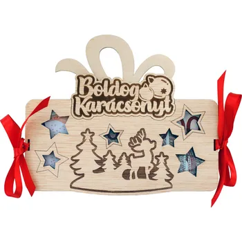 Vánoční dekorace Tabulka na peníze - Boldog Karácsonyt HU