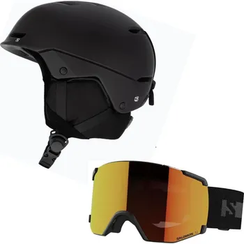 Sportovní chránič Lyžařská helma SALOMON Husk & brýle SALOMON S/view