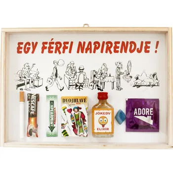 Rám na obraz Základní výbava chlapa na jeden běžný den HU