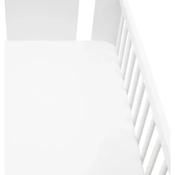 Prostěradlo Jersey prostěradlo do postýlky New Baby 120 × 60 bílé