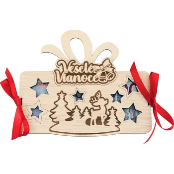 Vánoční dekorace Tabulka na peníze - Veselé Vianoce SK