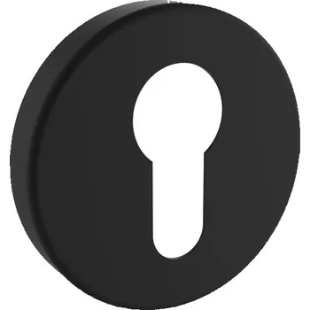 Dveřní kování Štíty kruhové vložka černé DESIGN - Černá RAL 9005, 38-52