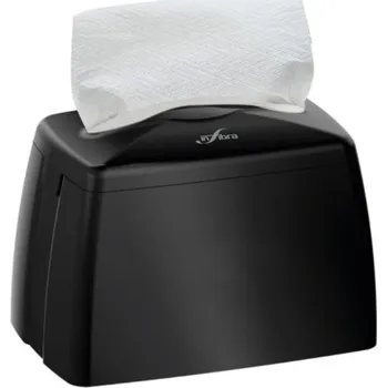Zásobník na papírové ručníky Stolní plastový zásobník Infibra na papírové ubrousky EasyOne 16,5x21cm černý