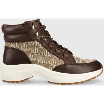 Pánské tenisky Tenisky Lauren Ralph Lauren hnědá barva, 802882618003.200 84X, EUR 40