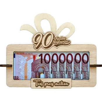 Žertovný předmět Tabulka na peníze Tvůj první milion k 90 SK