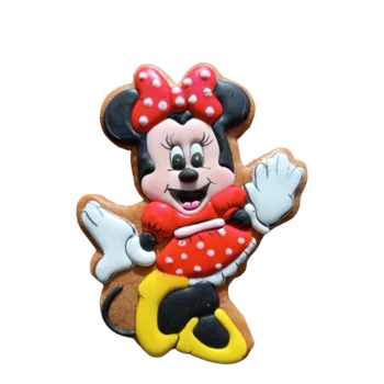 Čokoláda MINNIE - CELÁ POSTAVA- perníček, Červená zepředu