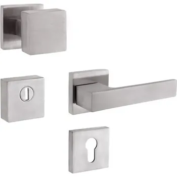 Dveřní kování Bezpečnostní kování - RN1/H RAVENA klika pravá - Nerez mat, 40-50