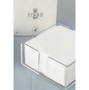 Papírový ubrousek Papírové ubrousky INFIBRA Royal 4vrstvy 40x40cm bílé, 50ks