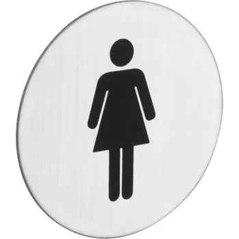 Dveřní kování Rostex Znak rozlišovací kruhový - dámy - Nerez mat,