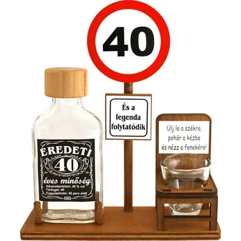 Žertovný předmět Dopravní značka 40 let HU