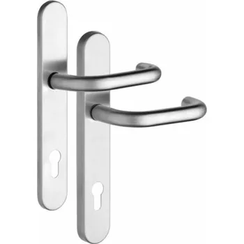 Dveřní kování Rostex RX807-40/92 BRAVO, Rozteč 92, Klika BRAVO ( TH 10 ), Nerez mat