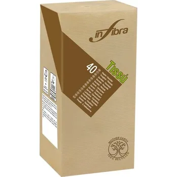 Papírový ubrousek Papírové ubrousky Bio-Eko Infibra 2vrstvy 38x38cm sklad 1/8 béžová, 40ks