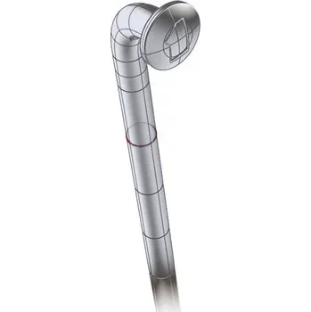 Zapletené kolo Drát MACH1 nerez stříbrný (prodej po 100ks) 292mm