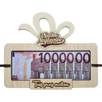 Žertovný předmět Tabulka na peníze Tvůj první milion SK