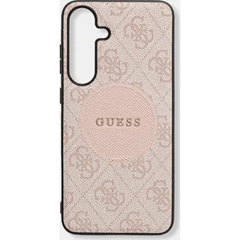 Pouzdro na mobilní telefon Obal na telefon Guess Samsung Galaxy S25+ GUHMS25MP4PGRSGP růžová 30X, vel. ONE SIZE