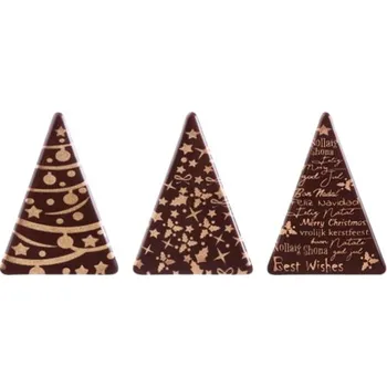 Cukrovinka Trojuhelníky se zlatým potiskem, 12 ks