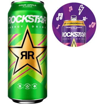 Energetický nápoj Rockstar Sour Apple 500ml