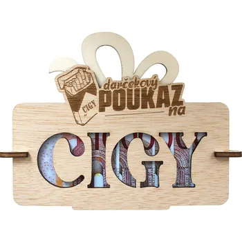 Žertovný předmět Dárkový poukaz na cigy SK