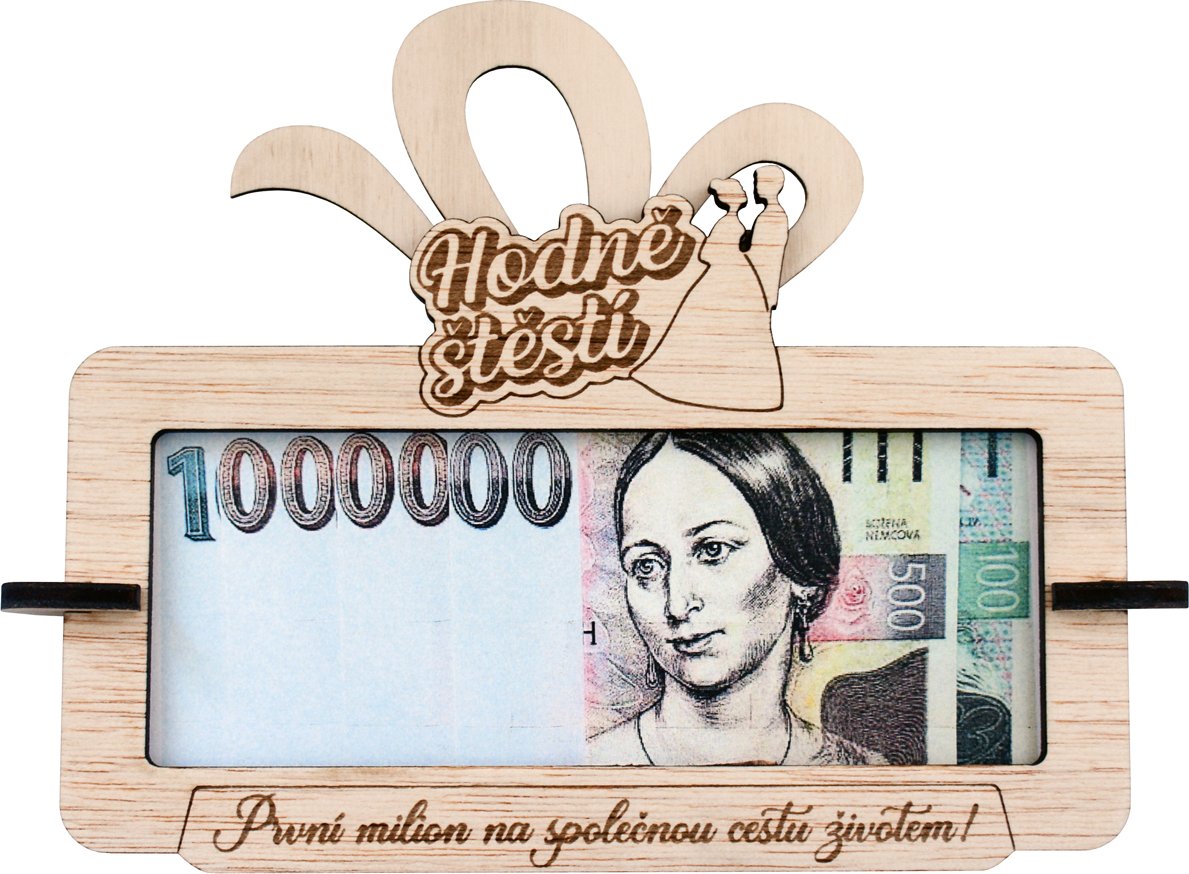 Tabulka na peníze Tvůj první milion k svatbě