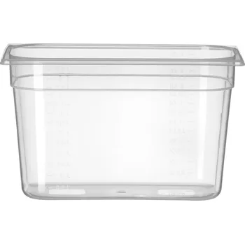 Dóza na potraviny Kontejner GN 1/3 polypropylen, HENDI, Profi Line, GN 1/3, 7,8L, Průhledná, 325x176x(H)200mm