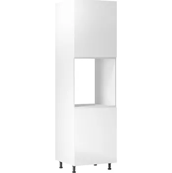 Kuchyňská skříňka Tempo Kondela Potravinová skříňka, bílá / bílá extra vysoký lesk, pravá, AURORA D60P