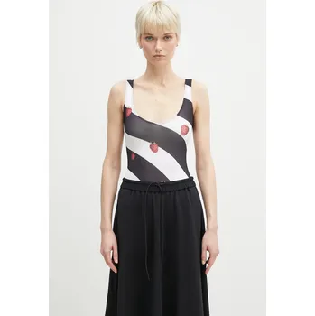 Body Body Fiorucci Striped Raspberry Print, S, černá, 99X