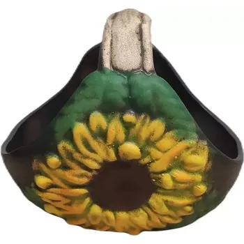 Velikonoční dekorace Keramický koš slunečnice 20 x 22 velikonoční dekorace keramika