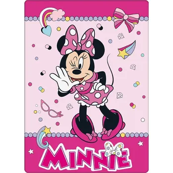 deka Růžová dětská deka Minnie Mouse