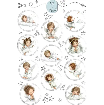 samolepka SAMOLEPKY VÁNOČNÍ ANDÍLCI 2