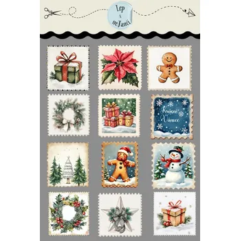 samolepka SAMOLEPKY VÁNOČNÍ ZNÁMKY 1