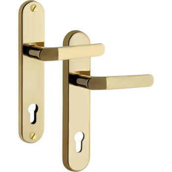 Dveřní kování Rostex 807/92/O BARYT, Rozteč 92, Klika BARYT ( vagonová ), Ti