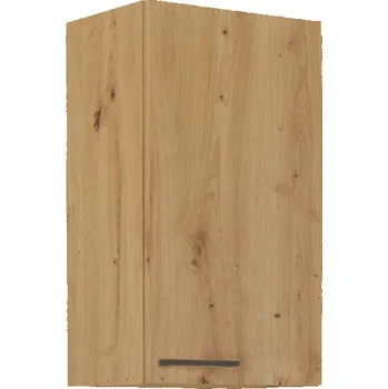 Nábytek Tempo Kondela Horní skříňka, černý mat / dub artisan, Monro 40 G-72 1F