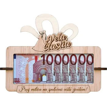 Tabulka na peníze Tvůj první milion k svatbě SK