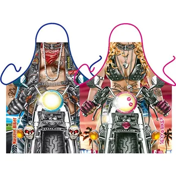 Kuchyňská zástěra Zástěry Starý motorkář a motorkářka