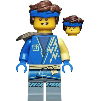 Stavebnice LEGO LEGO Minifigurka Jay - Core, Hair, Shoulder Pad njo0744
