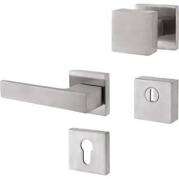 Dveřní kování Bezpečnostní kování - RN1/H RAVENA klika levá - Nerez mat, 40-50