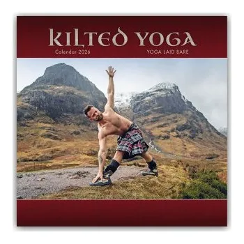 Diář Kilted Yoga 2026 - Wand-Kalender (EN)