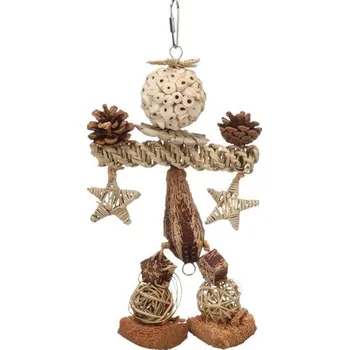 Krmítko pro ptáka Hračka pták přírodní Kiko Flamingo 20x5,5x33cm