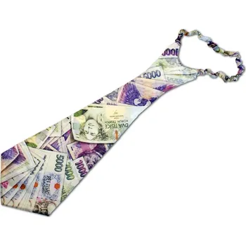 Kravata Žertovná kravata s penězi
